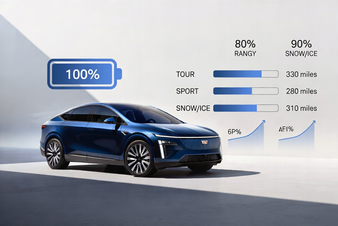 Do the Driving Modes in Cadillac Lyriq Offer Different Ranges or Battery Usages